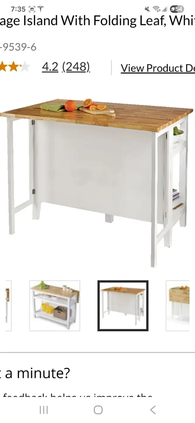 Kitchen Island with chairs in Chairs & Recliners in Kingston - Image 3