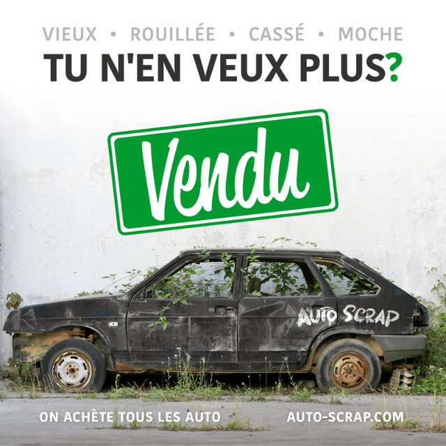 Vend ton Auto En 5 Minutes✅ Toute Voiture, Partout À Québec!⭐️ dans Collecte de rebuts  à Ville de Québec