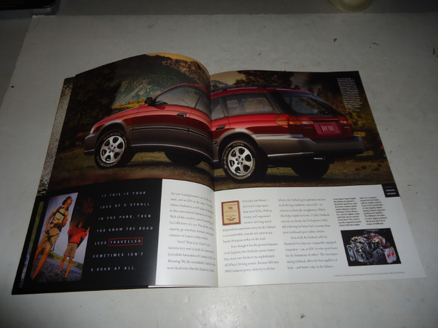 1998 SUBARU OUTBACK DEALER SALES BROCHURE. LIKE NEW! in Arts & Collectibles in Belleville - Image 4