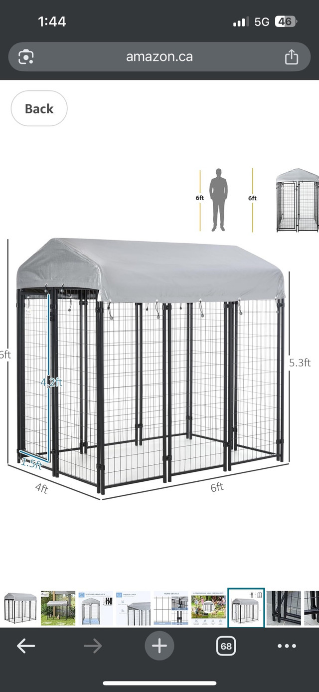 animal dog cage kennel  cage a chien animaux dans Accessoires  à Laurentides - Image 4