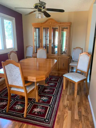 Dining table with 6 chairs, View more