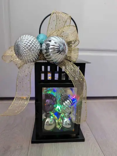 Christmas Lantern With LED Lights, View more