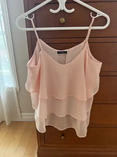 Women’s Light Pink Spaghetti Strap Tank Top (S), View more