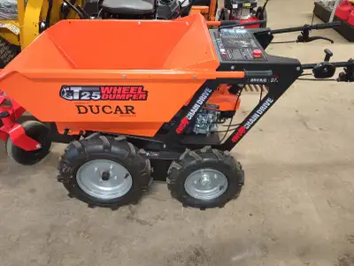 Ducar Motorized wheelbarrow W/Tow hitch & Bin extension, View more