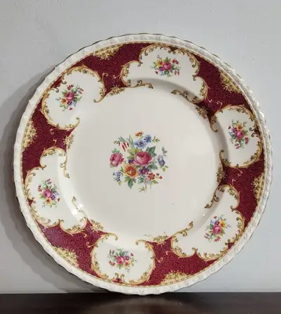 Myott's Coronation Rose Plate, View more