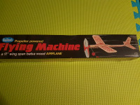 Vintage Guillow's Flying Machine 17" wing span Balsa Wood Airpla