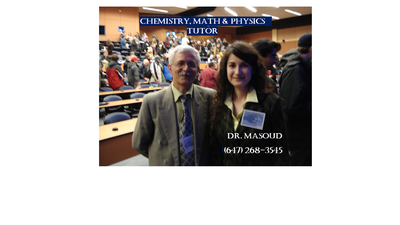 TUTOR: Chemistry, Math & Physics (Gr 9-12 & University), View more