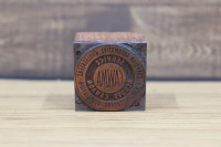 Vintage Printer's Block -CAWMA Logo