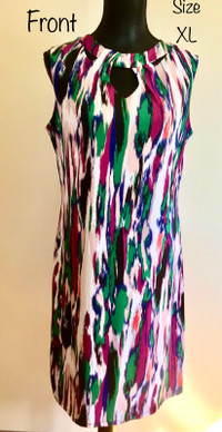 New W/Tags Ladies Size XL Multi Colour Sleeveless Dress 