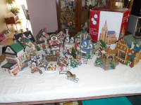Ceramic Christmas Village Houses $290. For all 56 pieces