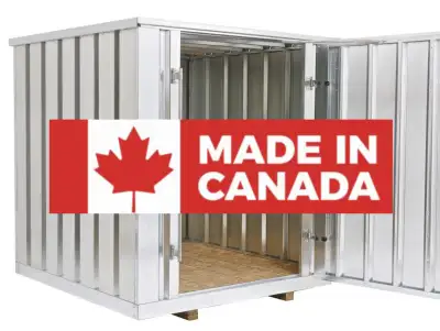 CANADIAN MADE KWIK-STOR STORAGE CONTAINERS AND STORAGE SHEDS., View more