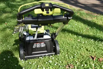 New Ryobi 21" Dual Blade 40V Self-Propelled Lawnmower, View more