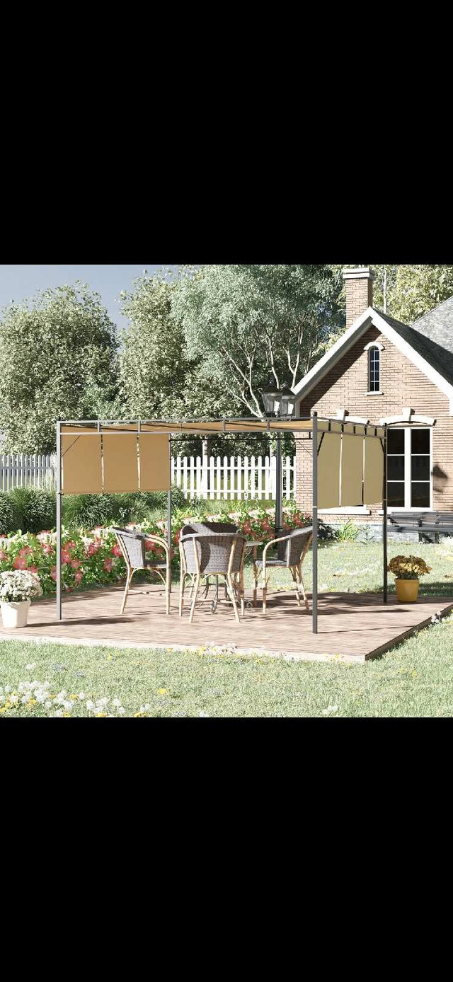 Outsunny 10' x 10' Patio Pergola, Patio Gazebo Sun Shade Shelter in Patio & Garden Furniture in Markham / York Region