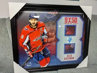 Alexander Ovechkin Autograph embedded frameworth 26x22 , View more