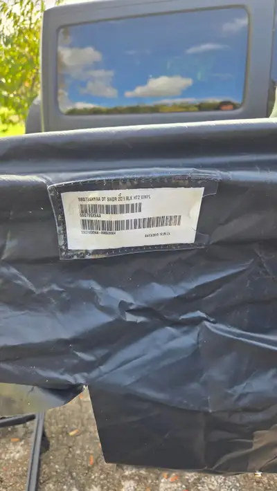 Unused (as far as we know) soft top for a 2015 Jeep Wrangler. All parts look good and undamaged -- w...