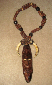 Authentic Vintage Boar's Tusk Necklace From Papua New Guinea