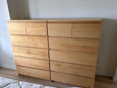 IKEA Malm 6 drawer dresser 