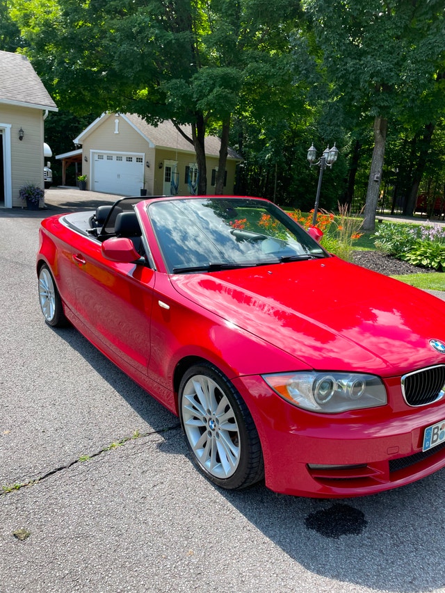 I128 BMW 2010 DÉCAPOTABLE ROUGE MANUELLE 6 VITESSES
