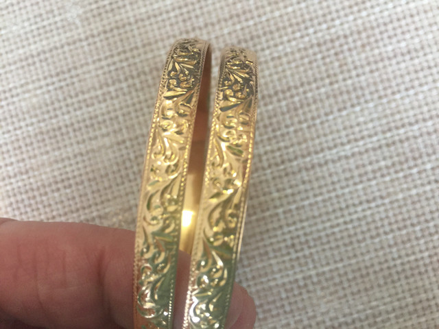 Gold bangles in hot sale 15 grams