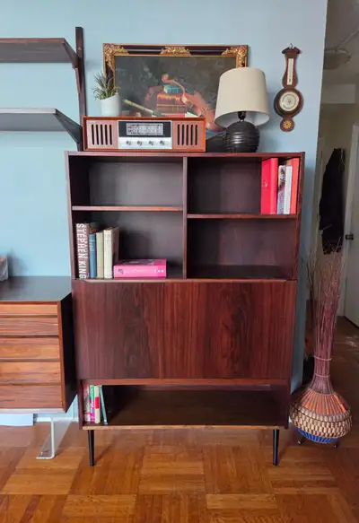 MCM Danish Modern Modular Wall Unit/Bar Cabinet, View more