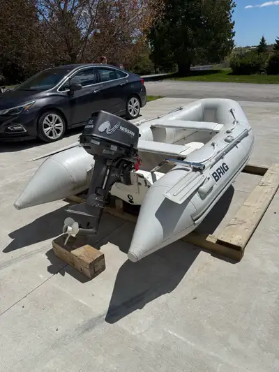 This is a Brig dinghy, a robust inflatable boat perfect for various water activities, complete with...