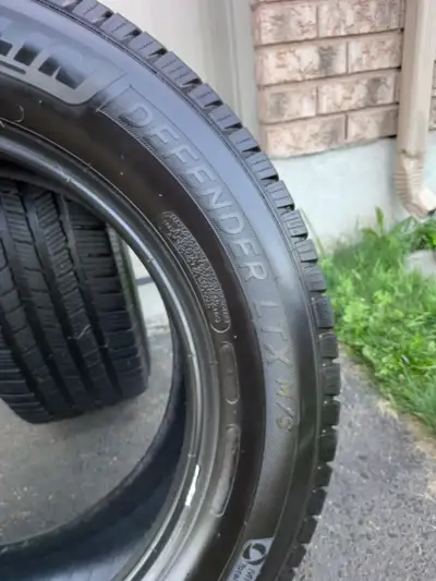 2 tires MICHELIN LTX 285/60/R20 all season. M/S DEFENDER $260 OBO. In excellent condition like new....