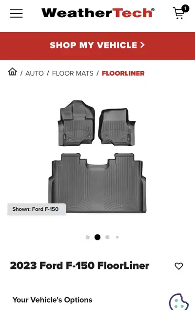 Perfect condition 1st & 2nd row floor mats floor liner Used for 2 years Also selling tonneau cover-...