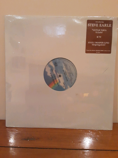 STEVE EARLE  - GUITAR TOWN  - 1986 PROMO SINGLE ( NEW ) LP, View more