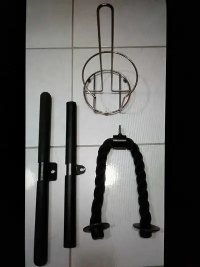 3x gym machine attachments with free paper towel holder $50 , View more