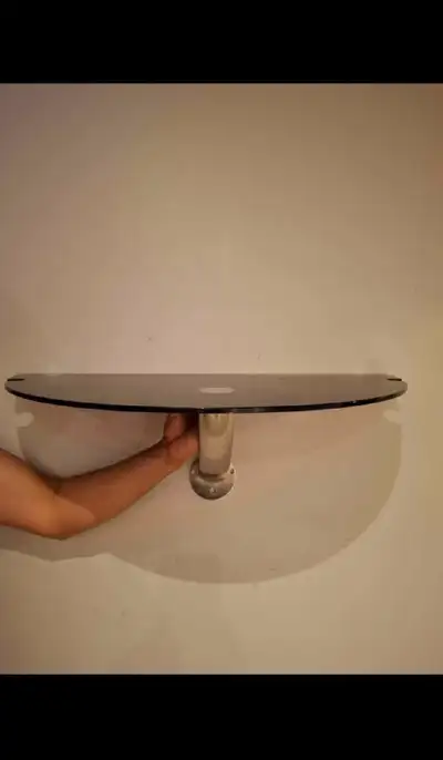 Glass wall shelf that came with the pool table , View more