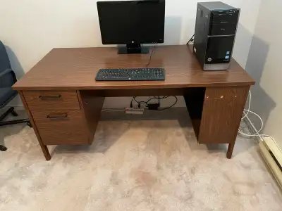 Desk - 2 drawer - PC shelf, View more