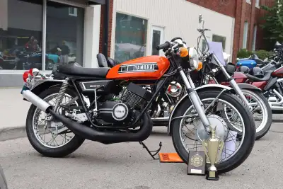 1972 Yamaha R5 350 Two stroke, was restored during Covid and has sat in the garage since that. Not r...