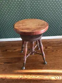 Antique piano stool