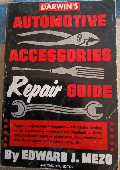 This is something that no classic car owner can afford to be without. Published in 1958, this book c...