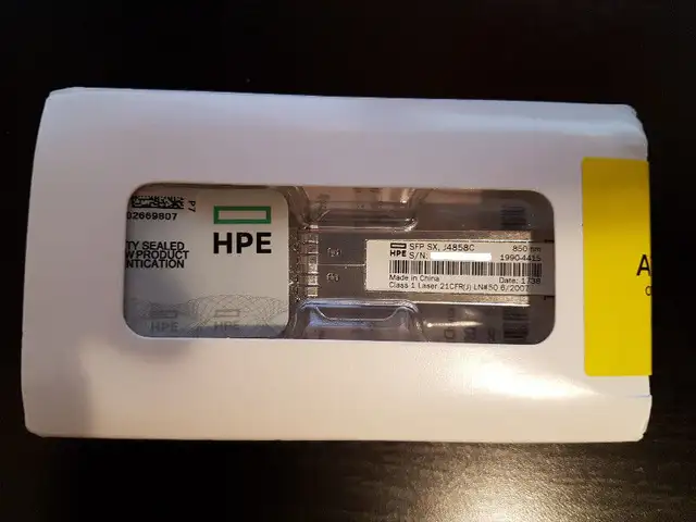HP Mini-GBIC Transceiver Module - 1 x 1000Base-SX - J4858C HPE in Networking in Markham / York Region - Image 2