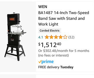 Band Saw 14-inch, Two Speed WEN BA1487 in Power Tools in London - Image 2