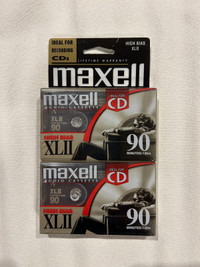 Maxell XLII type 2 sealed cassette tapes