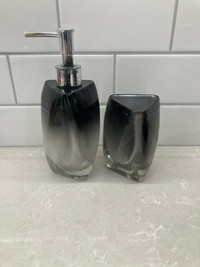 Trying to pay bills - Soap Dispenser with Toothbrush Holder