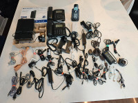 corded phones ,adapters, router  etc