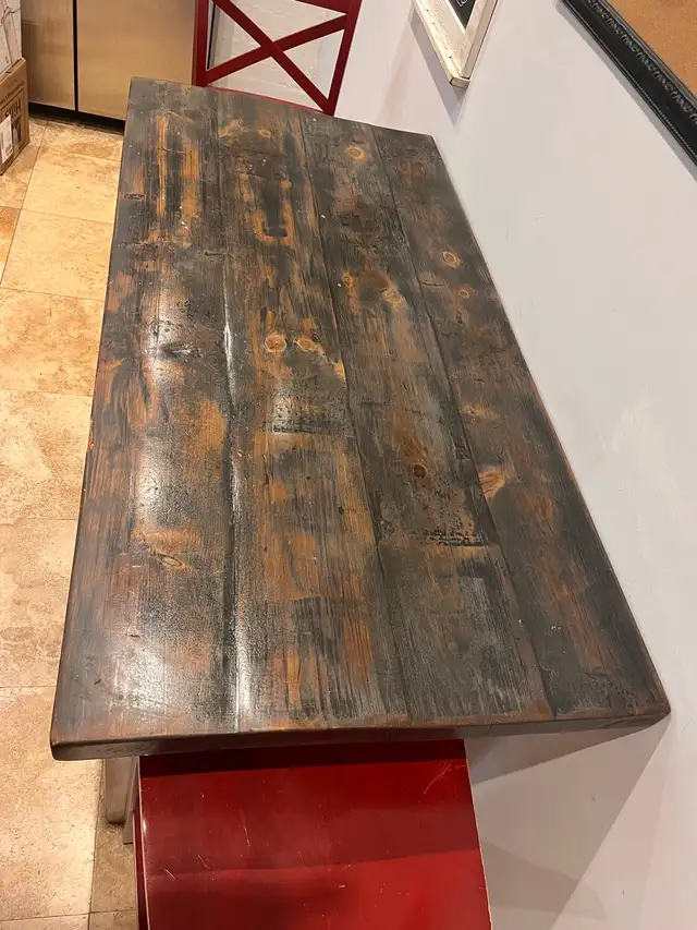 Kimberly Jackson island butcher block style rustic table in Dining Tables & Sets in City of Toronto - Image 4