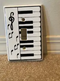 Hand crafted Piano Switch plate