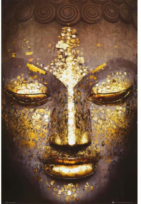 Serene Buddha Wall Art Poster 24" X 36" in Arts & Collectibles in Nanaimo