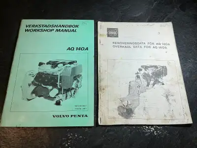 Volvo Penta AQ140A Engine Service Manual & Overhaul Data Manual, View more