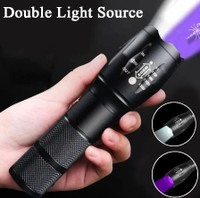 flashlight et UV 2 en 1 rechargeable