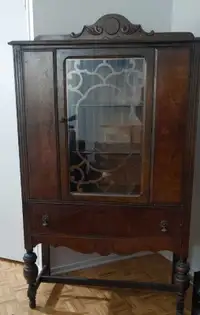 Antique Glass Hutch 