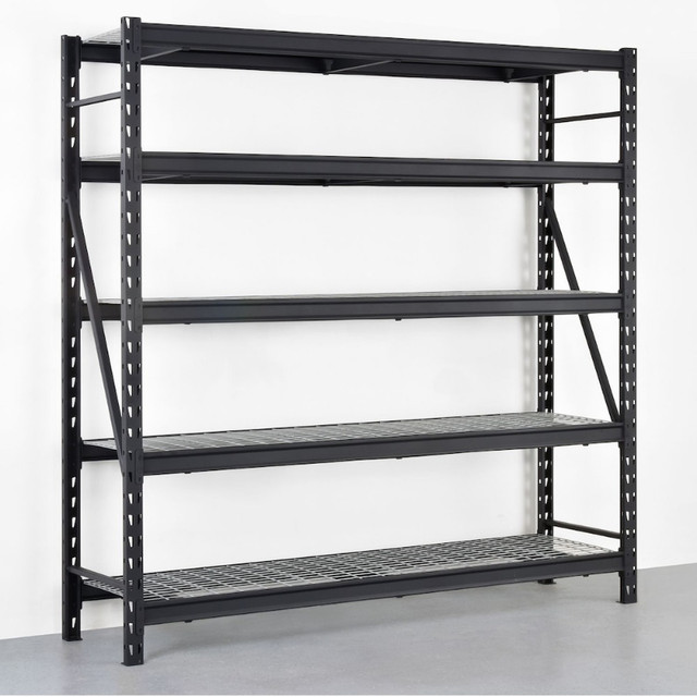 Like New Husky 5Shelf Heavy Duty Rack/Shelving 90"x90"x24