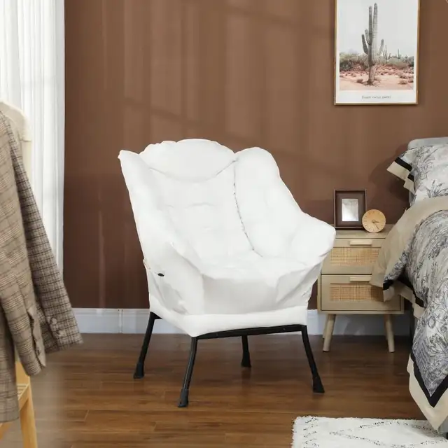 Modern Accent Chair, Armchair with Side Pockets and Solid Steel  in Chairs & Recliners in Markham / York Region - Image 10