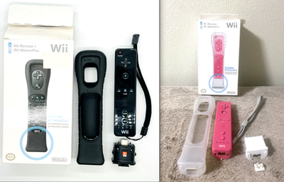 Nintendo Wii Motion Plus + Remote OEM 《w/ Box》Pink Black $60 PER, View more
