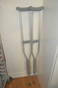 Aluminum crutches