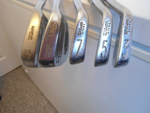 FIVE WILSON RIGHT HANDED GOLF IRONS in Golf in Sudbury - Image 2